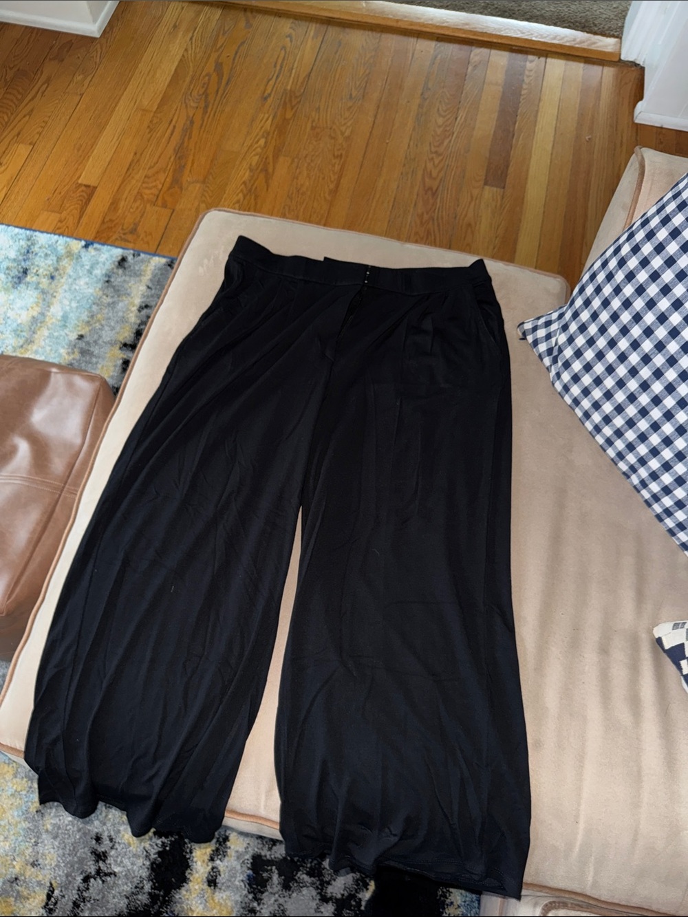 J. Jill Black Wide-Leg Pants